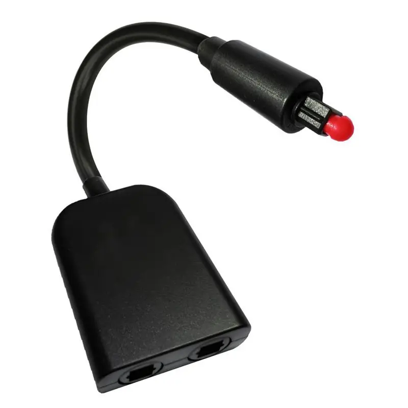 6-Core Fiber Optic Converter 2 In 1 Out Audio Fiber Optic Cable 1/2 Fiber Optic Adapter Audio Fiber Optic Distributor