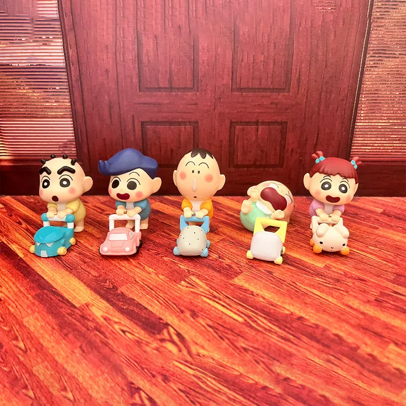 

Игрушки-сюрпризы в коробках Crayon Shin-chan: фигурки Бочан, Сакурада Нене, Сато Масао, мультяшные настольные украшения, подарки для детей