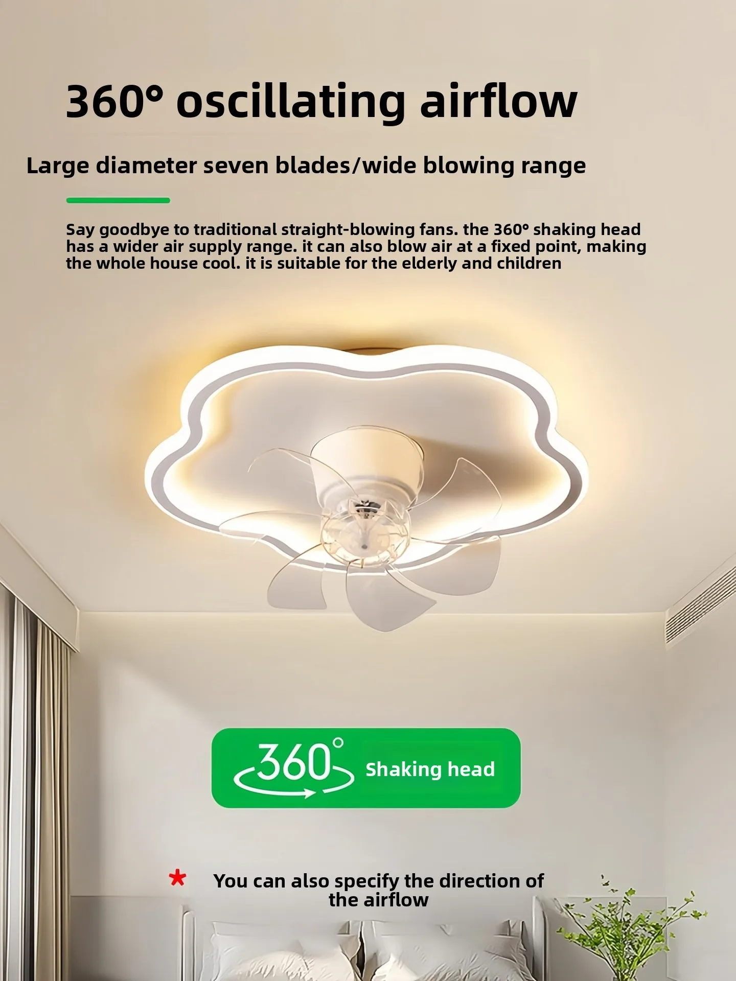 Z263 Nordic Cloud Ceiling Fan Light Modern Simple Oscillating Fan Lamp Flush Mount LED Light for Kids Room Bedroom Dining Room