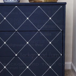 30cm - 40cm Stencil Wall Decor For Painting Decorative Template To Paint Plaster Furniture Makers Square Geometric Dots S144