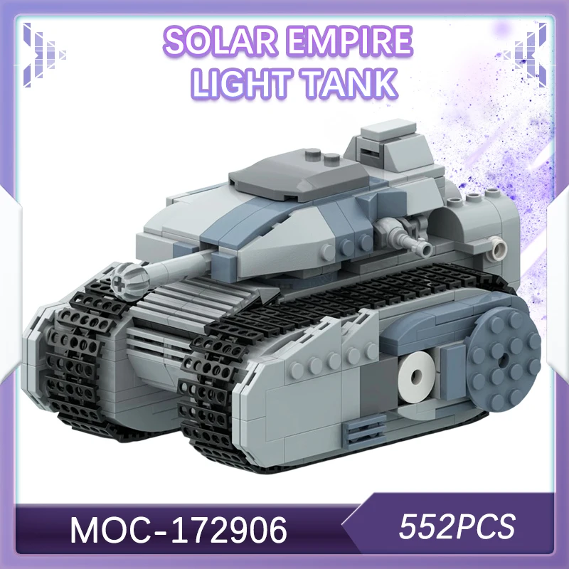 

552PCS Creative Sci-Fi Mocs Setting Solar Empire Light Tank Building Block Model Adult Brick Set Children's Day Gifts MOC-172906