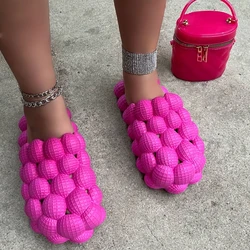 Women Summer Slippers Funny Bubbles Balls Soft EVA Couple Young Massage Slipper Female Home Street Shoes Ladies Fashion Slides
