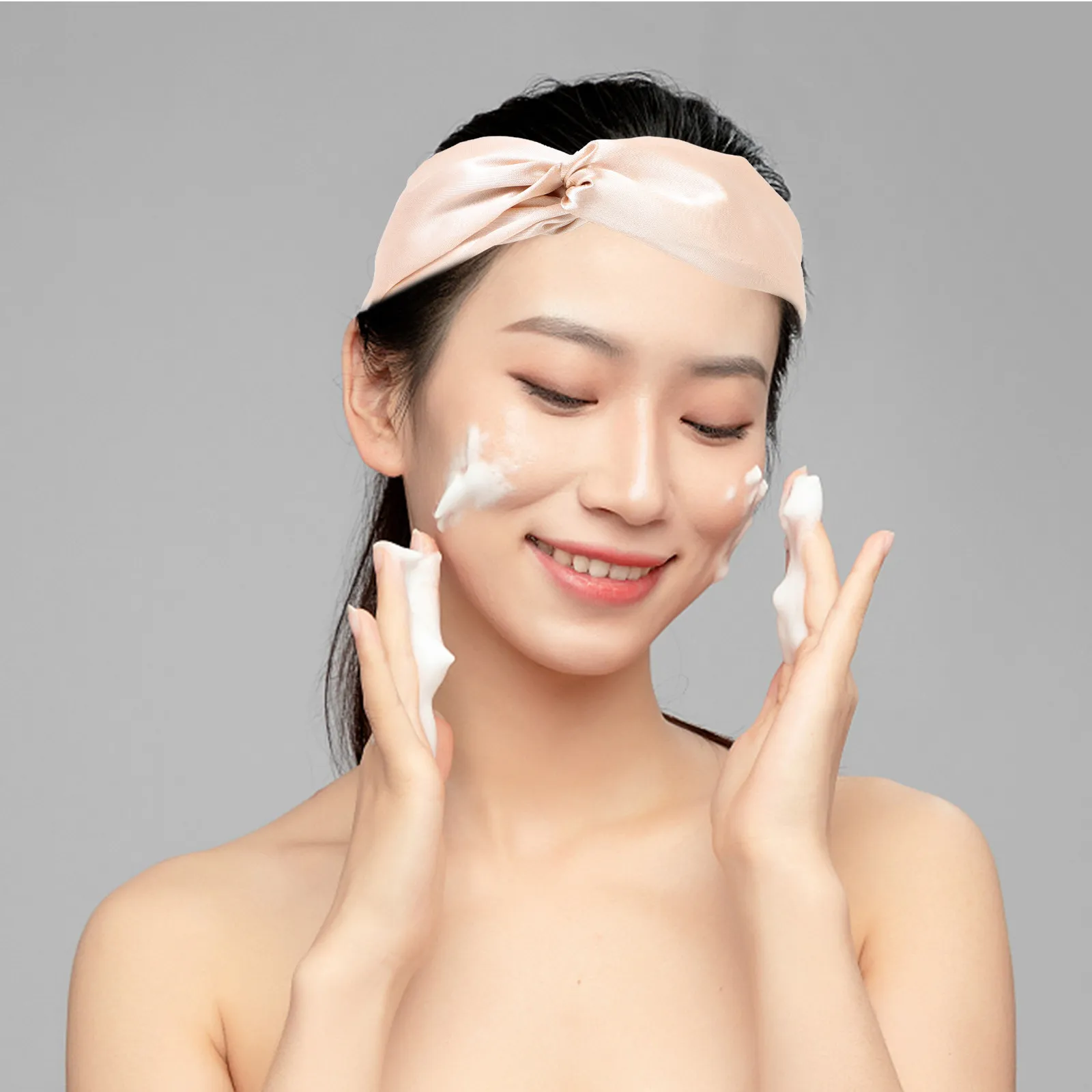 

Набор из 9 однотонных повязок на голову для женщин: премиальные хлопковые эластичные повязки для волос, для йоги, тренировок, умывания, спорта, аксессуар для волос, подарок