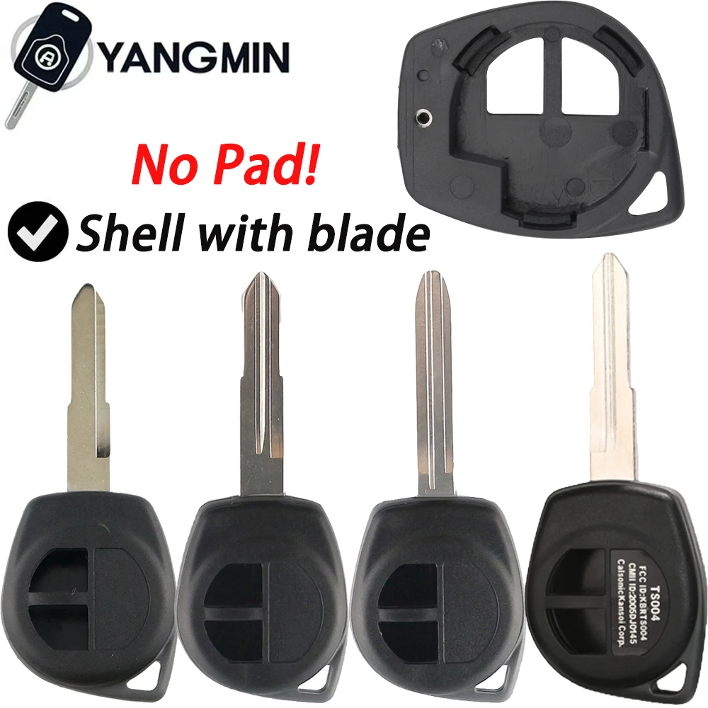 Cangkang Kunci YANGMIN untuk Suzuki Swift SX4 ALTO Vitara Grand Vitara Ignis JIMNY Splash Fob 433MHz /315Mhz ASK/FSK Chip ID46 Pad Mobil