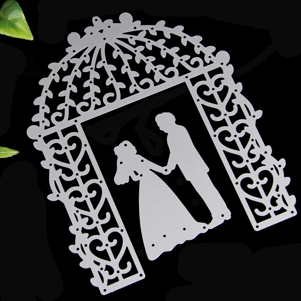 Bride Groom Wedding Die Cutting Dies Stencils DIY Scrapbooking Card Paper Craft Y5GB