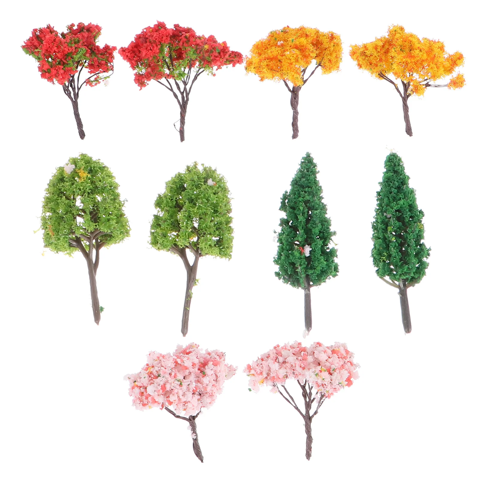 1 set 1 set decorazioni da giardino in miniatura decorazioni per albero finto per fai da te giardino fatato tavolo di sabbia pianta di simulazione albero di pino artificiale