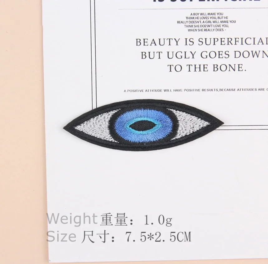 10 pçs olhos bordado remendos bordado vestuário chapéu saco sapato material de reparo caixa de presente do telefone decoração diy acessório