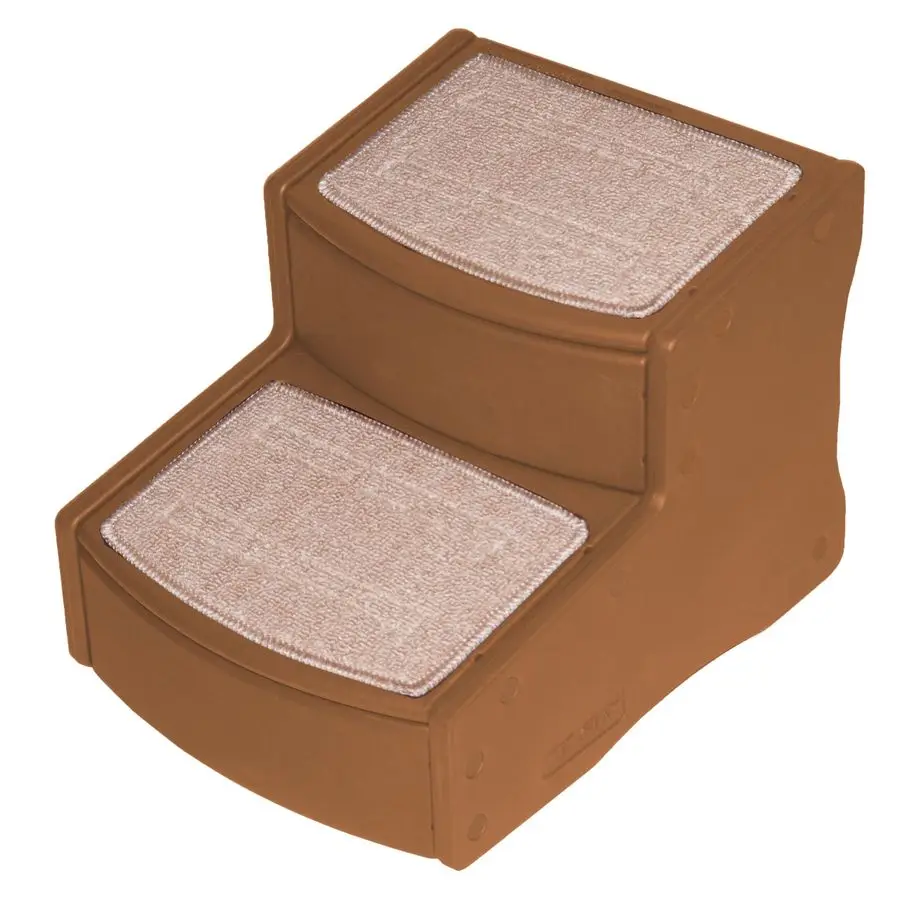 

Gear Easy Step II Pet Stairs, 2 Step for Cats Dogs up to 75pounds, Portable, Removable Washable Carpet Tread, No Tools Required