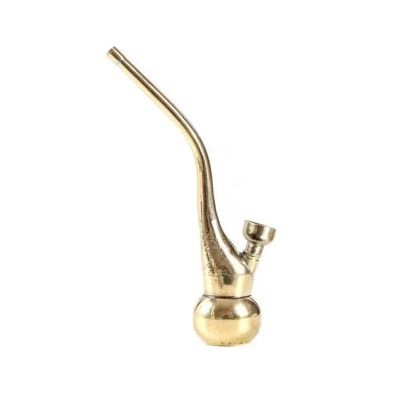 1Pcs Held 2-purpose Mini Hookah Brass Portable Tobacco Shisha Water Pipes for Smoking Cigarette Accessories