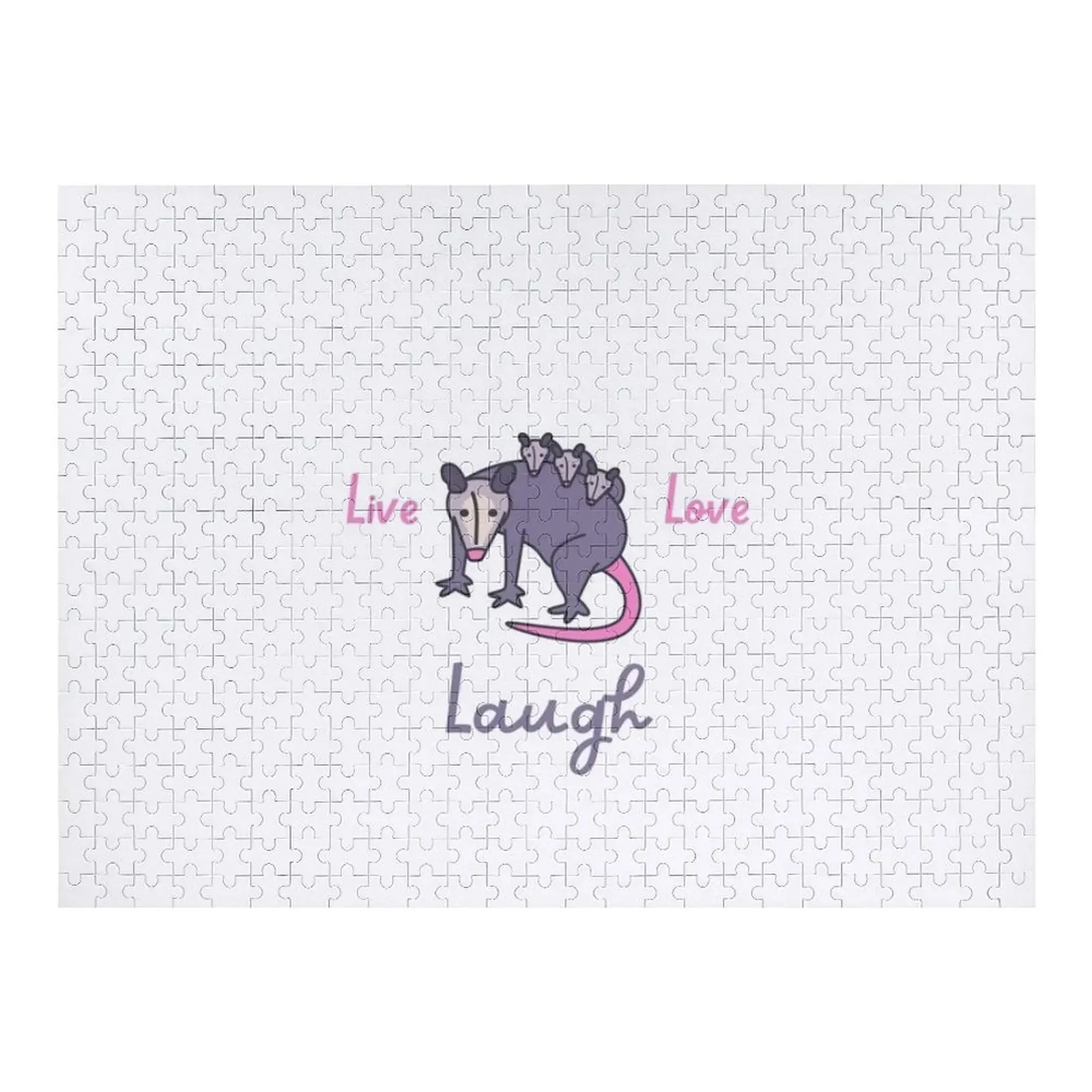 

Opossum Live Laugh Love Jigsaw Puzzle Custom Wooden Gift With Photo Christmas Toys Novel Toys For Children 2022 Puzzle