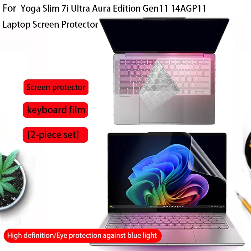 

For Lenovo Yoga Slim 7i Ultra Aura Gen11 Screen Protector film Yoga Slim 7 14AGP11 Keyboard Film Laptop Anti-Scratch Accessories