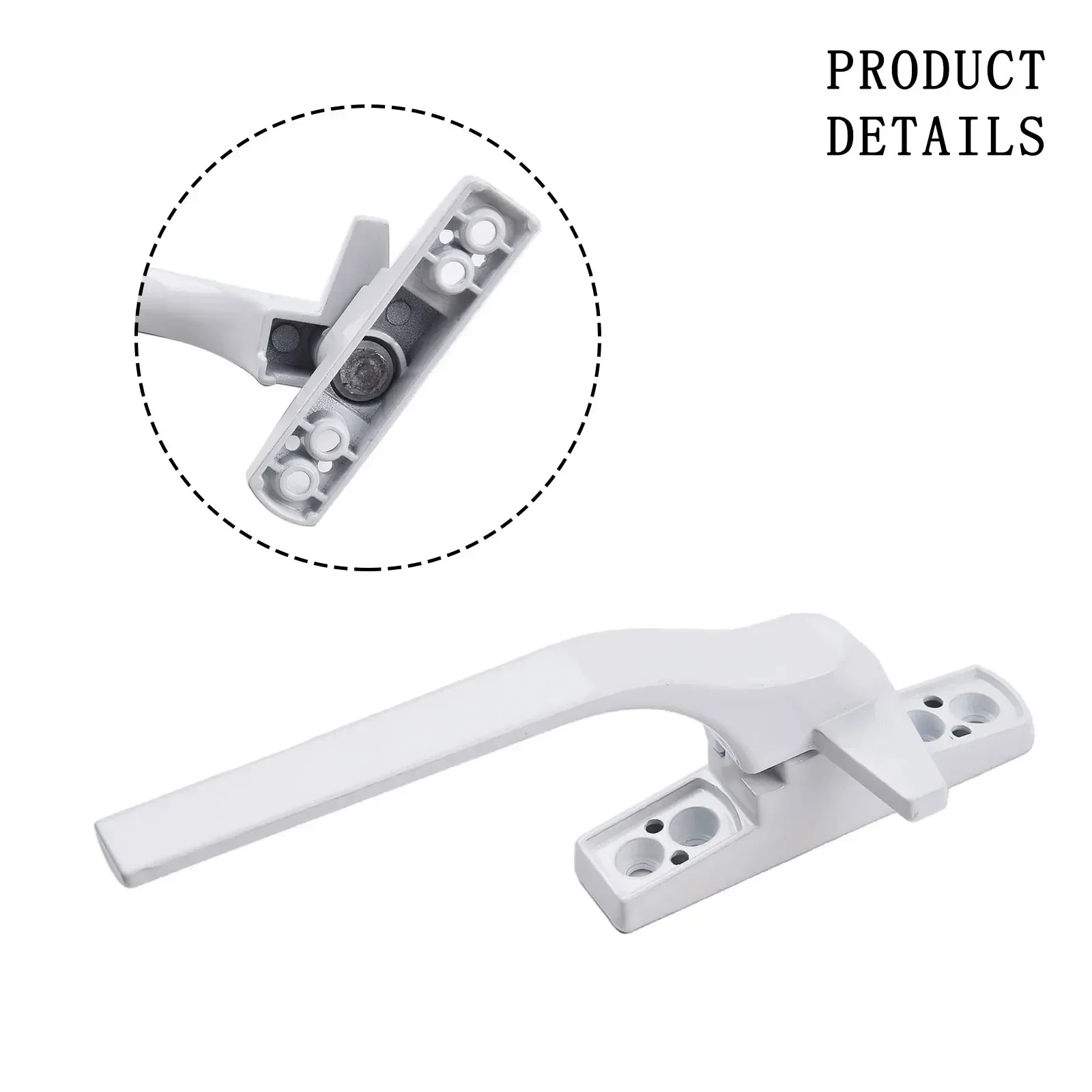 1pcs Left Right Hand Aluminum Alloy External Flat Handles Window 7mm Wide Handles Window Accessories Building Hardware