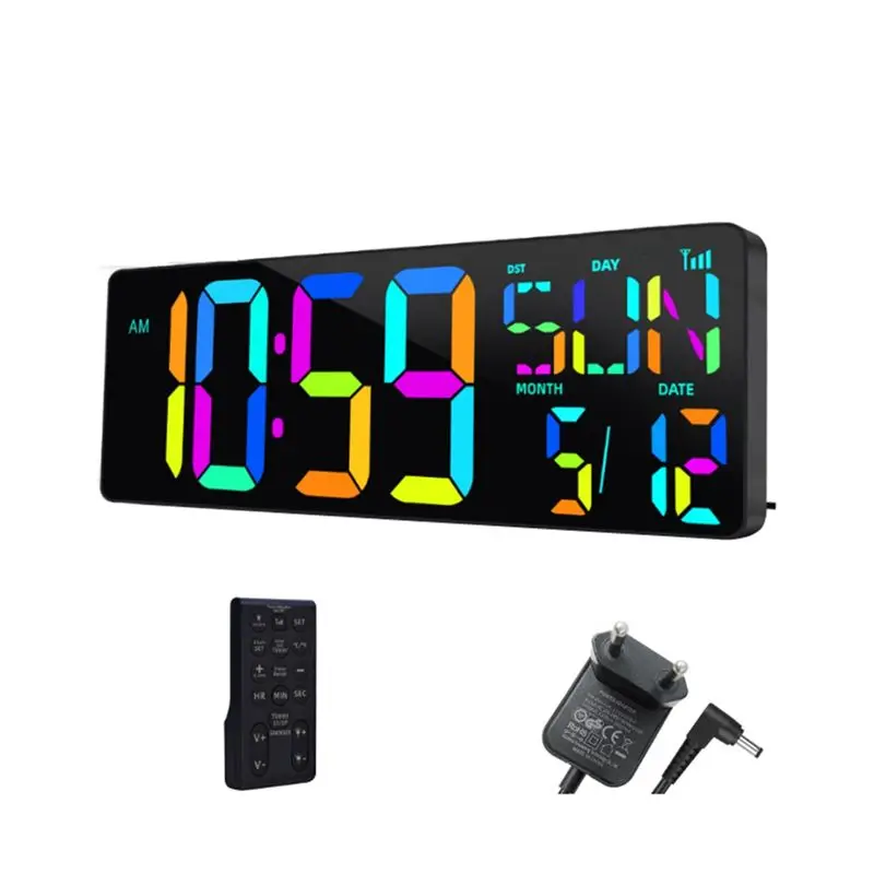 A95D-Large Digital Wall Clock 16.5