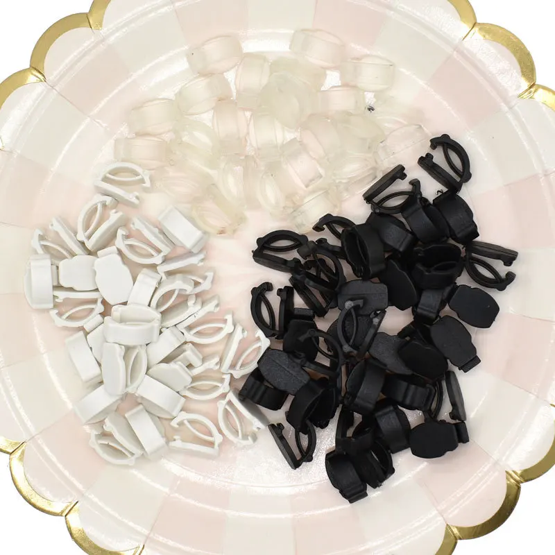 5000 PCS  Transparent Clips Handiwork Plastic Accessory Buckle Up Fittings Wholeslae Subassembly Lightweight Parts DIY