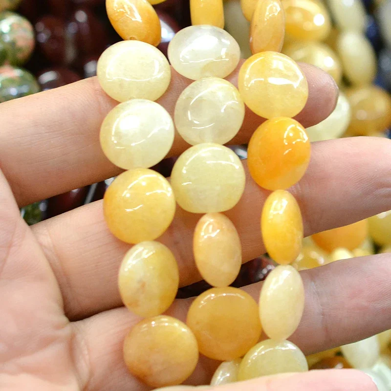 14mm 25pcs  Natural Stone Turquoises Tiger Eye Agates Jaspers Chalcedony Round Spacer Beads For Jewelry Making DIY Bracelet