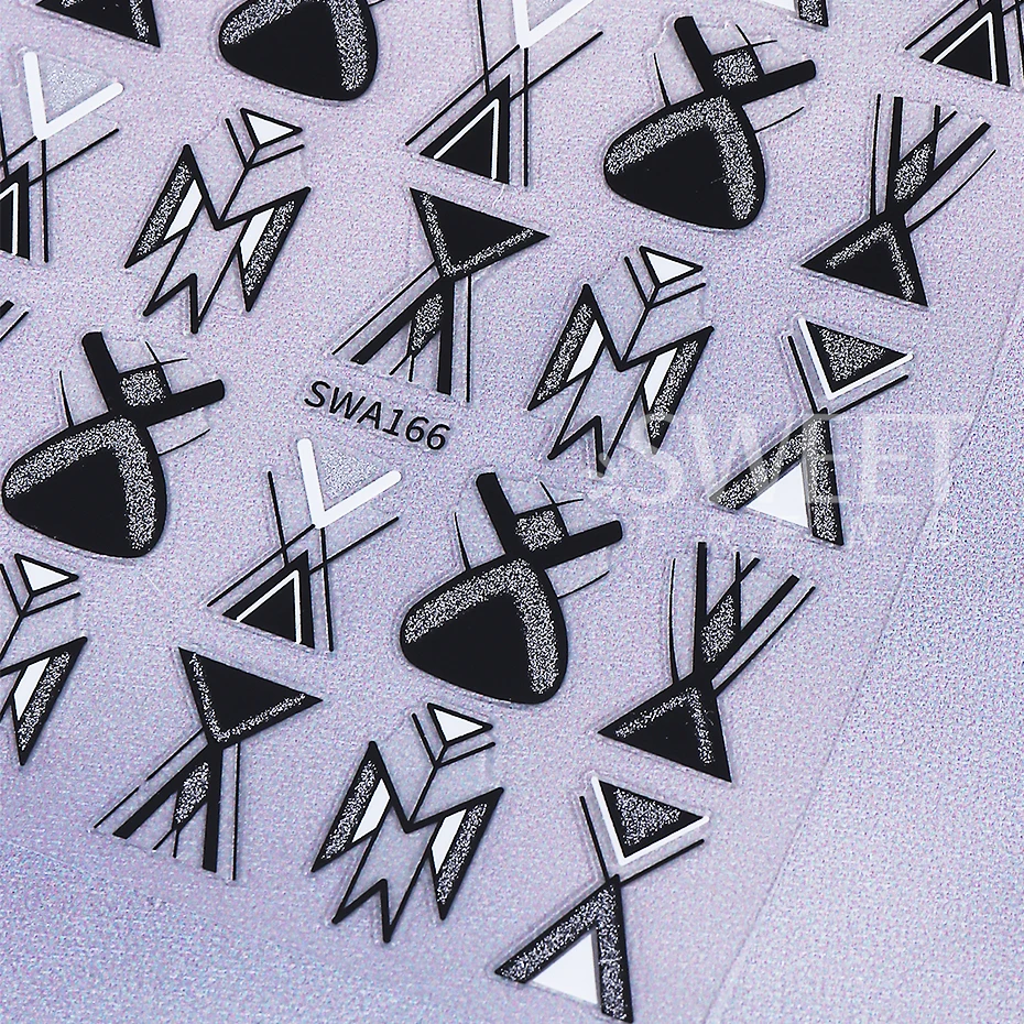 2 stuks nagelstickers glitter goud zilver onregelmatige geometrische lijn Frans ontwerp zelfklevende nagelsticker DIY manicure decoratie schuifregelaar