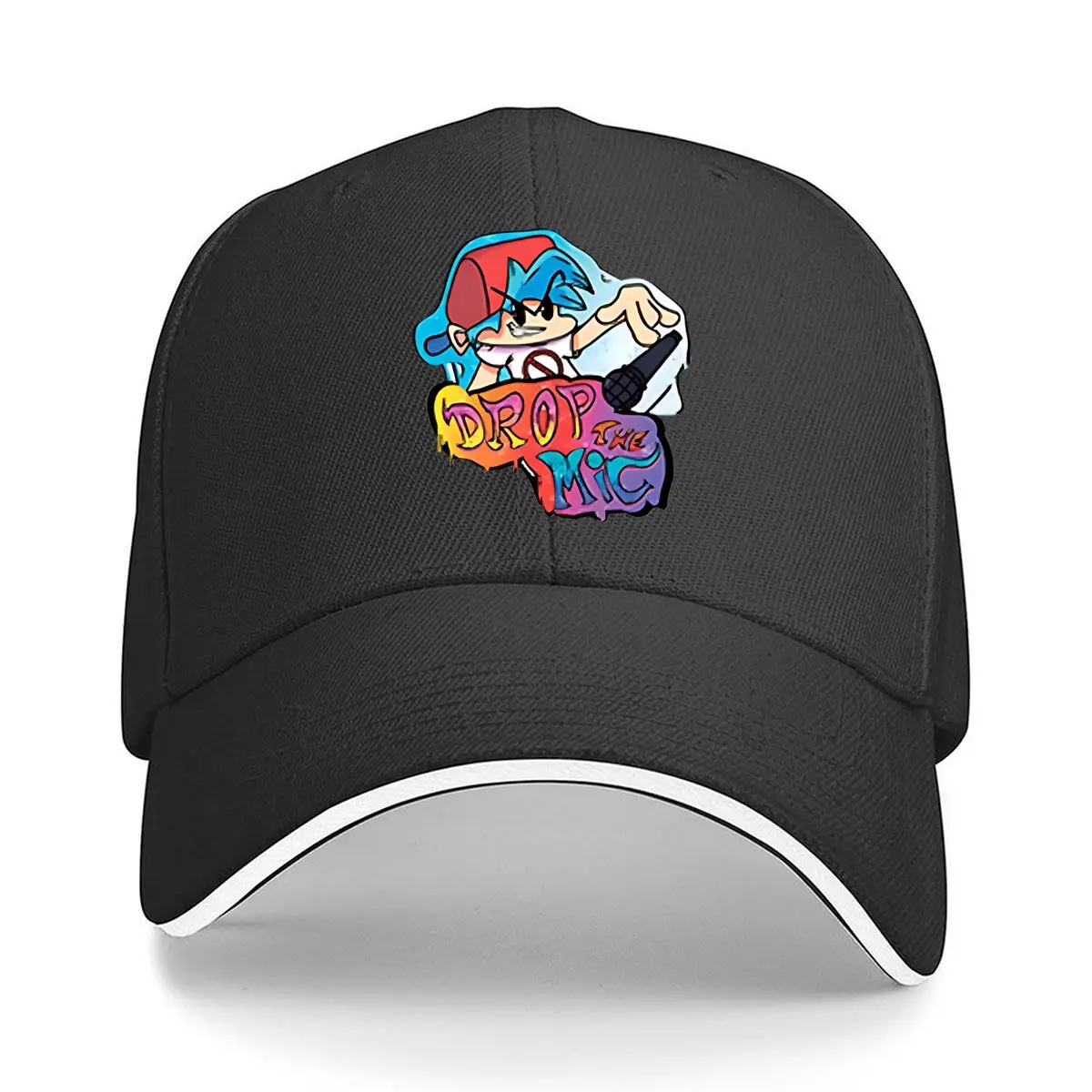 Drop The Mic Boyfriend Graffiti Sandwich Baseball Cap