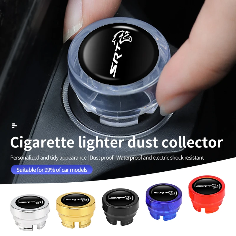 Car Cigarette Lighter Cover Dustproof Cap Decoration Plug For Dodge SRT Charger Jcuv Challenger RAM Journey Caravan