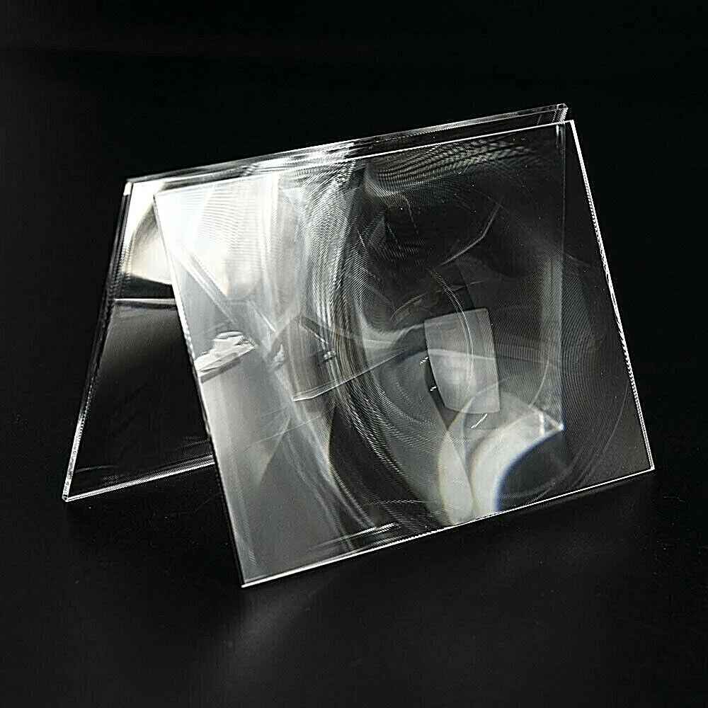 4pcs 125X89mm 121X87mm PMMA Plastic Fresnel Lens 5.0 Inch Fresnel Lens Focal Length 120mm 200mm