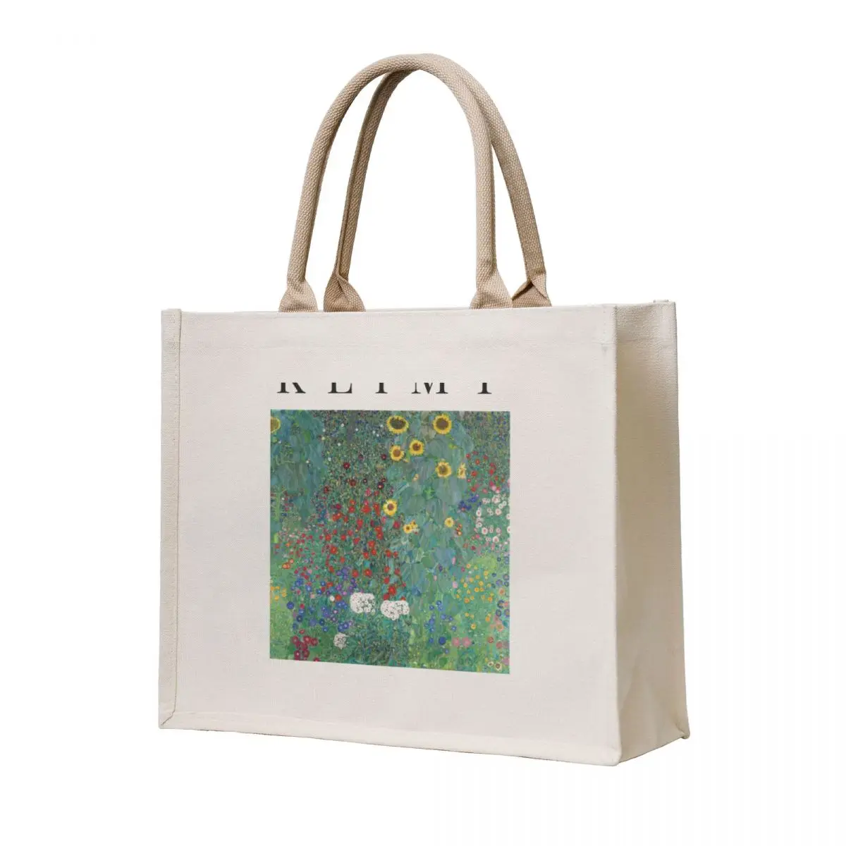 

Cottage Garden With Sunflowers - Gustav Klimt - Exhibition Poster Tote Bag Fabric bag Shopping bags shopper bag women canvas