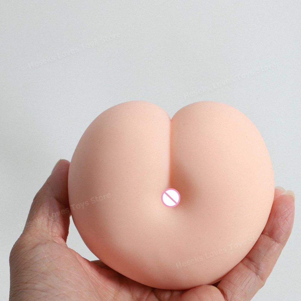 HESEKS Peach Butt Sex Toy for Men Realistic Vagina Portable Pocket Pussy Male Masturbation Cup Soft Masturbation Ass Toys