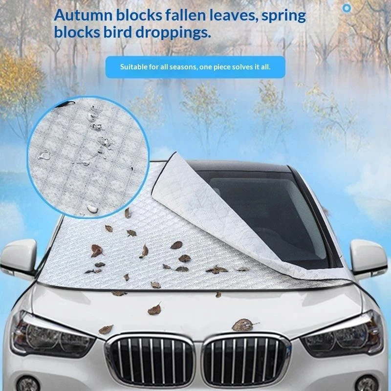 Car Windshield Frost Ice Shield 1Pcs Aluminum Foil Anti Snow Cover Portable for Winter Outdoor Car Storage