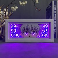 Paper Cut Shadow Box Light Anime Hunter X Hunter Gon for Home Decoration Table Desk Lamp Anime Light Box Killua Manga HXH