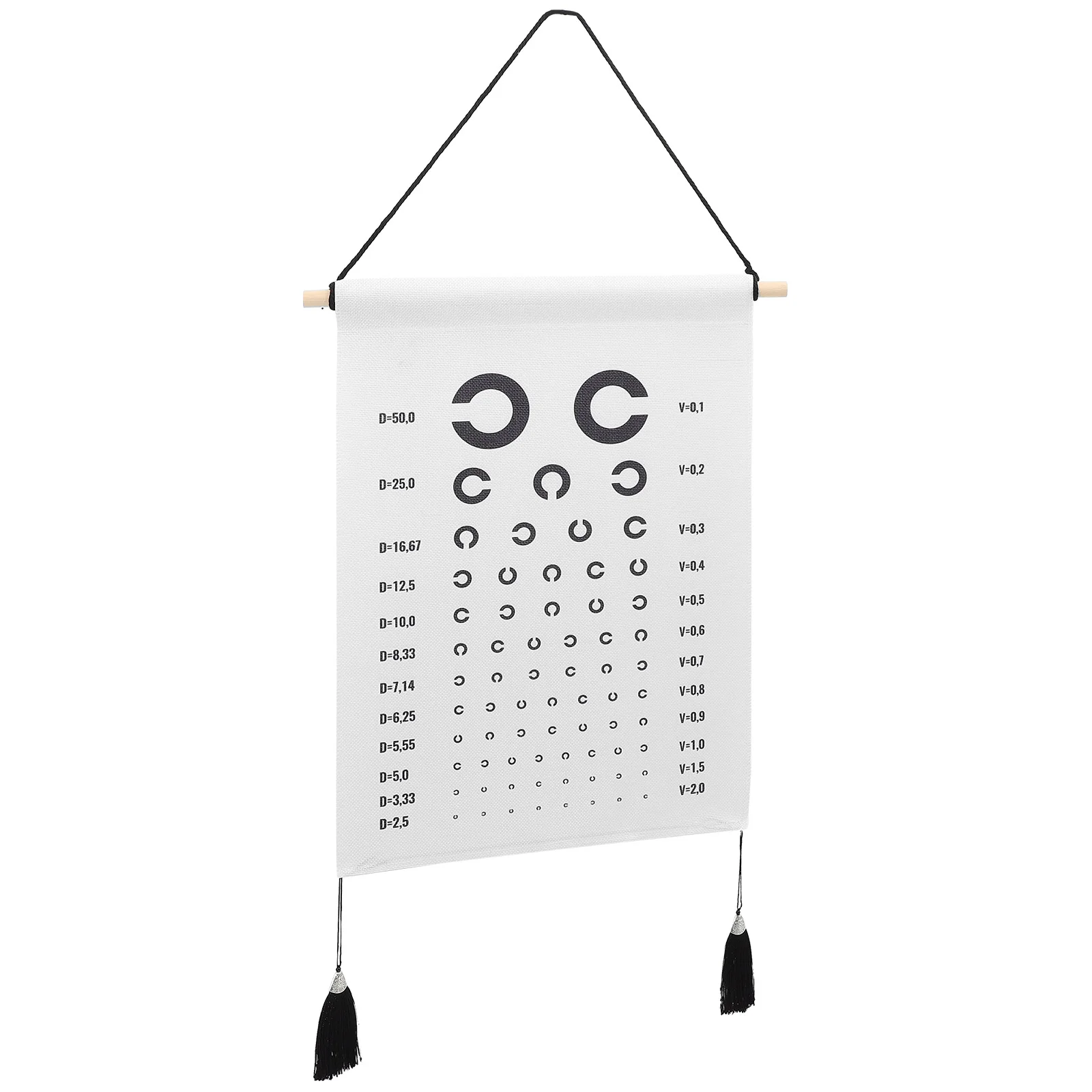 Eye Chart Hanging Picture Tapestries Visual Testing Pictures Exam Drs Use Polyester Cotton Break-proof Vision Child Standard