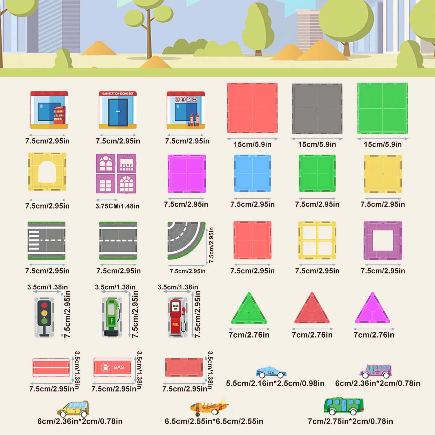 Kind Magnetische Fliesen Straße Set Junge Spielzeug Tankstelle Magnetische Fliesen Szene Bau Straße Gebäude Vorschule Aktivitäten Sensorischen Spielzeug