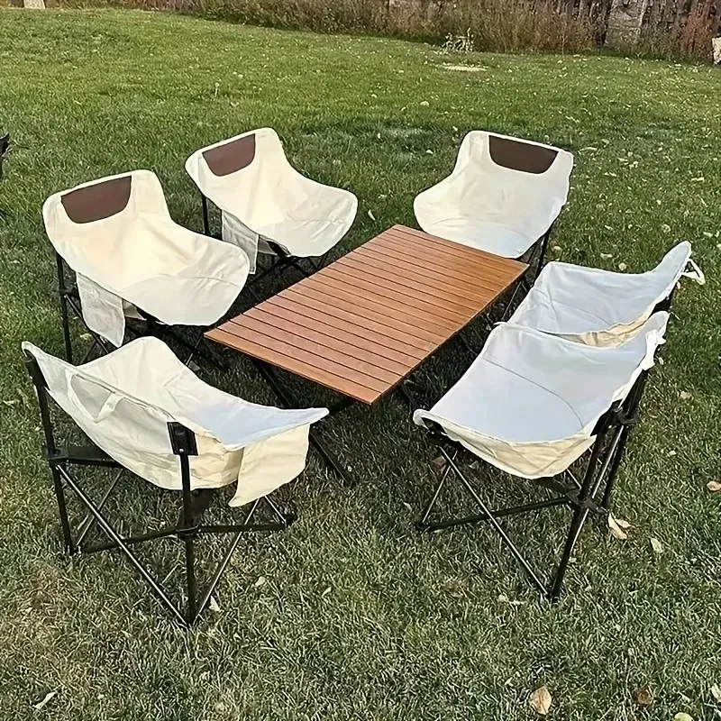 كرسي تخييم كبير الحجم مع جيب جانبي كرسي قابل للطي كراسي قماشية محمولة للشاطئ والنزهات وصيد الأسماك كرسي خارجي