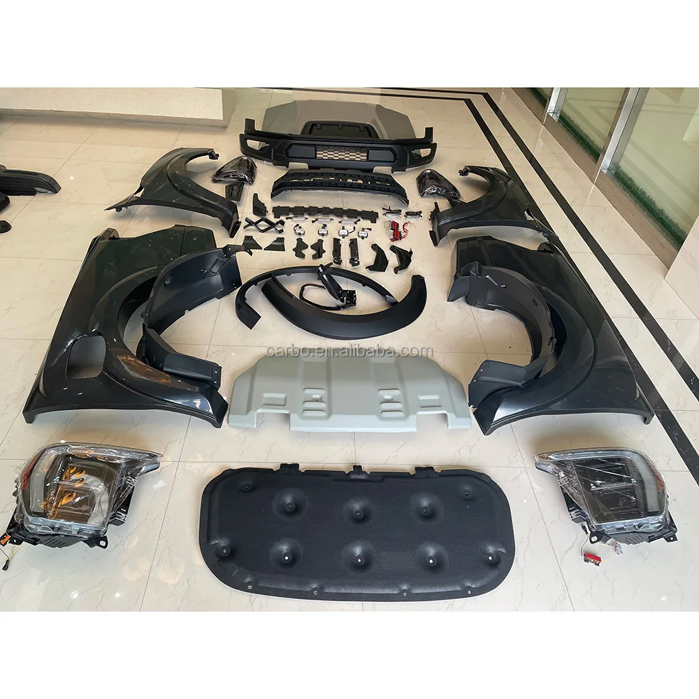 طقم هيكل السيارة 2012-2021 رينجر T6 T7 T8 مصد السيارة لفورد رينجر ترقية F150 رابتور بوديكيت #2