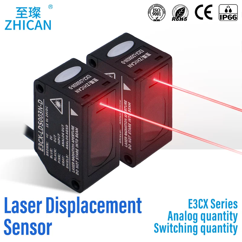 Precyzyjny laserowy czujnik przemieszczenia zastępuje przełącznik analogowy Panasonic HG-C 485, grubość, wykrywanie wysokości