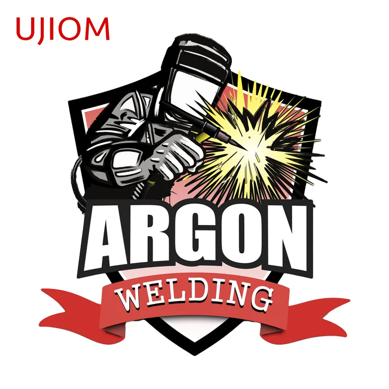UJIOM Shield Welders Eye Catching Wall Sticker Artistic Eye Catching Occlusion Scratch Edgy Decal Computer Case Decoration