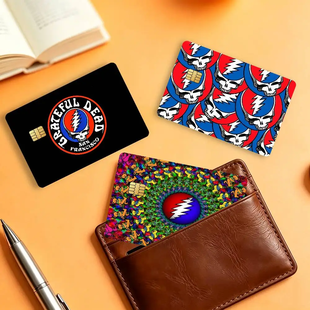 Band G-Grateful D-Dead Credit Skin Cover Card Stickers 4PCS Film Bus Pass Front Decoration Bank Debit Waterproof