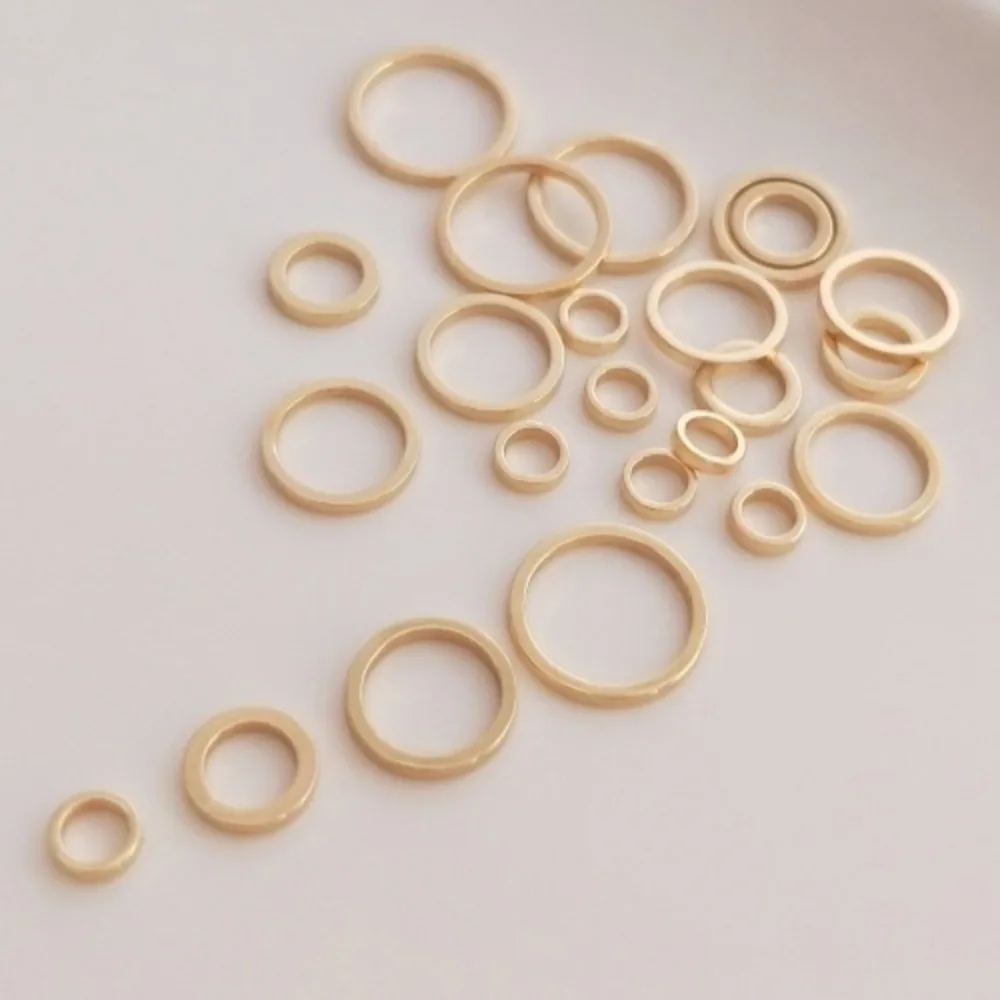

Закрытое кольцо из 14-каратного золота, аксессуары для самостоятельного изготовления, кольцо ручной работы, браслет, ожерелье, серьги, круг, ювелирные изделия, подвесной материал для колец