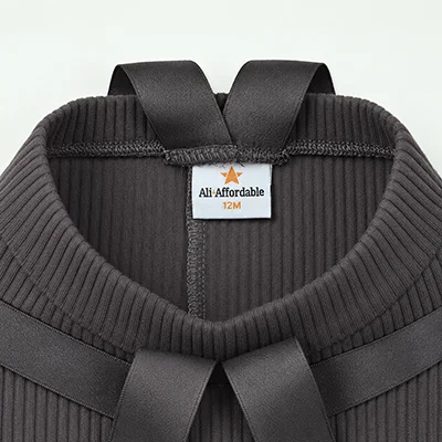 AA AW26 Maison Cherry Collection Kinderbekleidungsset - Jungen-Oberteil, Mädchenkleid, Strickjacke, Baby-Leggings aus Tencel und geripptem Stoff – Detail 31