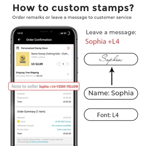 شعار العلامة التجارية للاسم المخصص للطفل ، اسم الشركة ، توقيع قائد المعلم ، عقد ملابس الأطفال ، ختم التحبير الذاتي ، متاح ، قابل لإعادة التعبئة أفضل 6 طوابع مدرسية للمبيعات للمعلمين - رقم 4