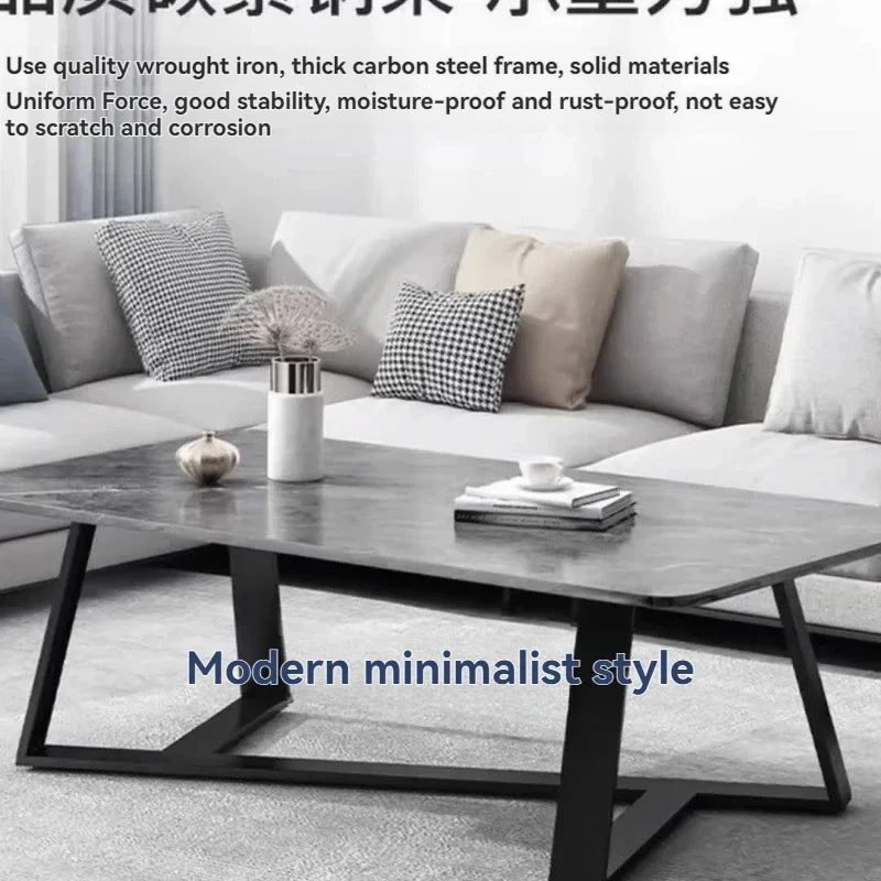 Tea table Italian style light luxury home living room sofa tea table minimalist marble patterned small low table small apartment