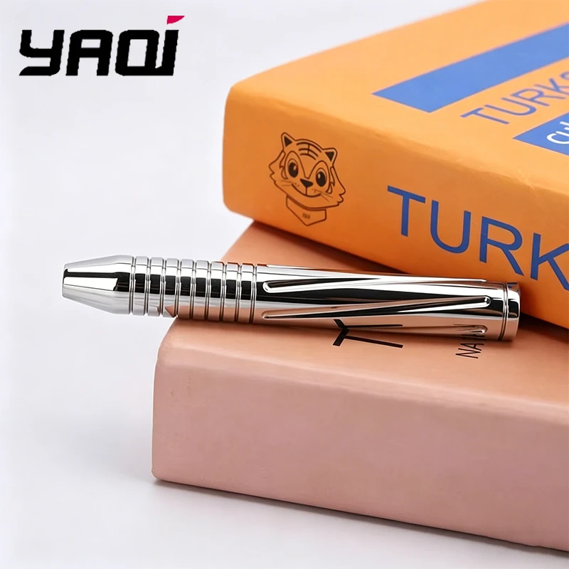 2026-yaqi-bullet-ステンレス鋼製メンズ安全カミソリハンドル、光沢仕上げで快適なシェービング体験を実現