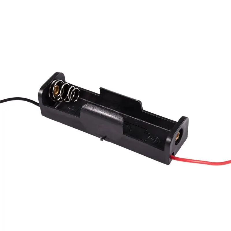 200 Pcs Black 2-Wired 1X AA Battery Case Box Holder-Y41A