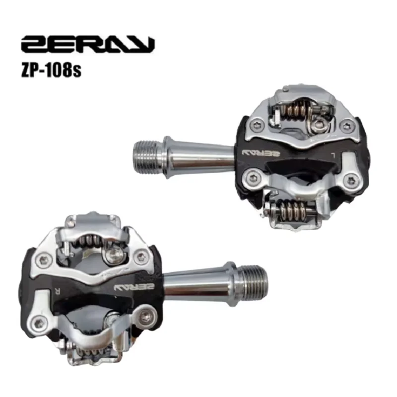 

ZERAY Cycling Road Bike MTB Clipless Pedals Self-locking Pedals SPD Compatible Pedals Bike Parts ZP-108S