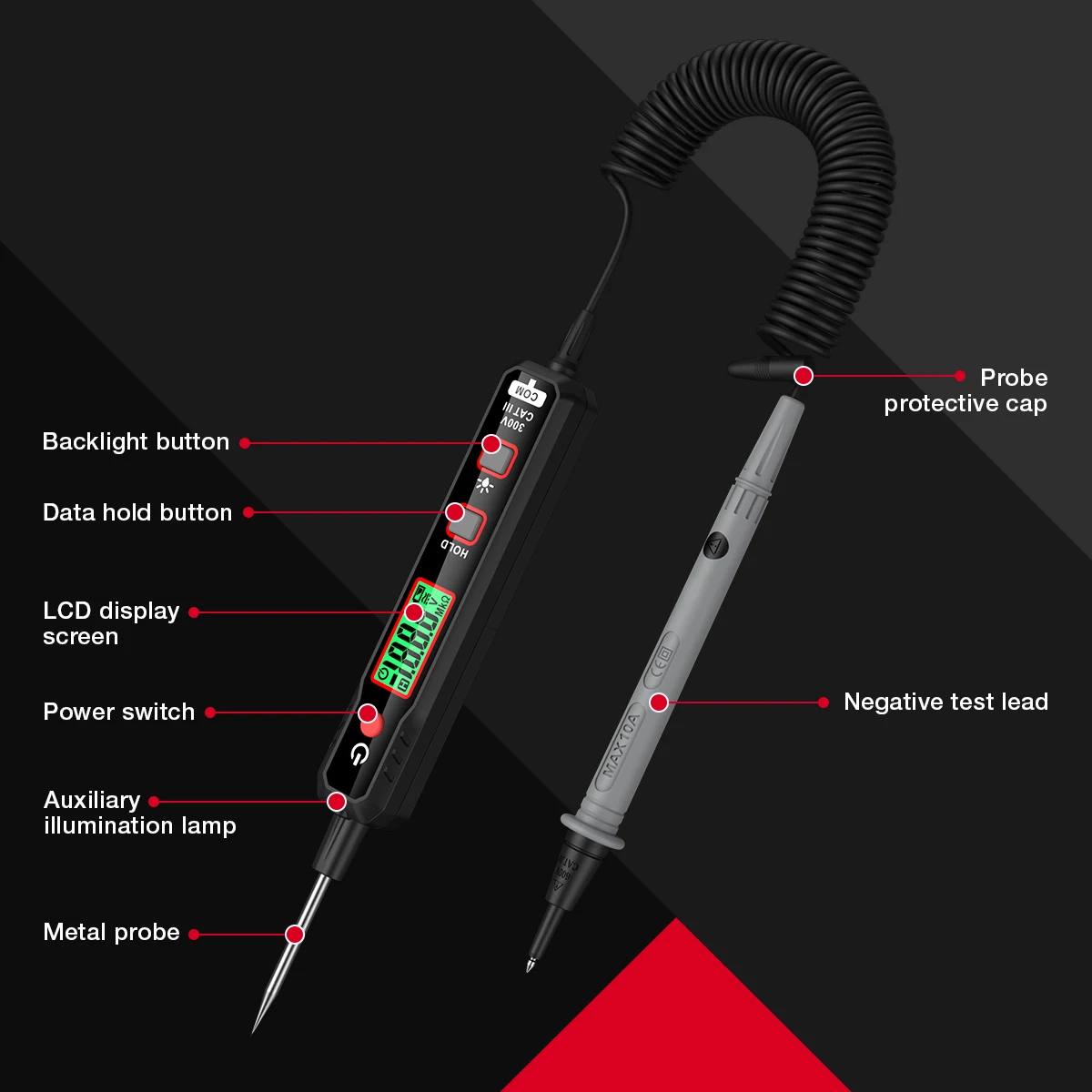 HABOTEST HT86B Digital Multimeter Auto Intelligent Sensor Pen Multimeter Non-Contact Voltage Meter multimetro polimetro HT86