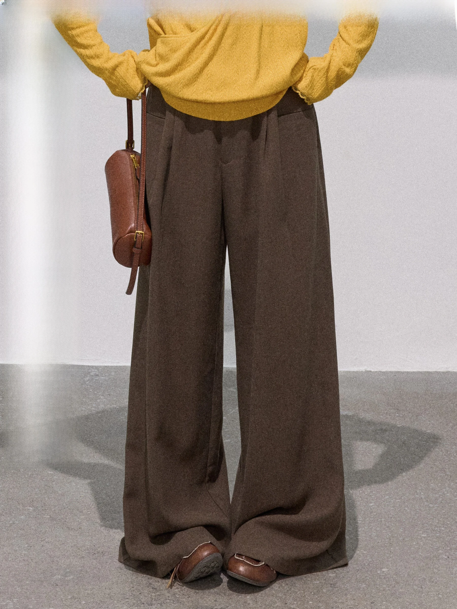 

Брюки JULULOOK Studio Autumn Path больших размеров, свободные, струящиеся, прямого кроя, широкие повседневные брюки для женщин больших размеров