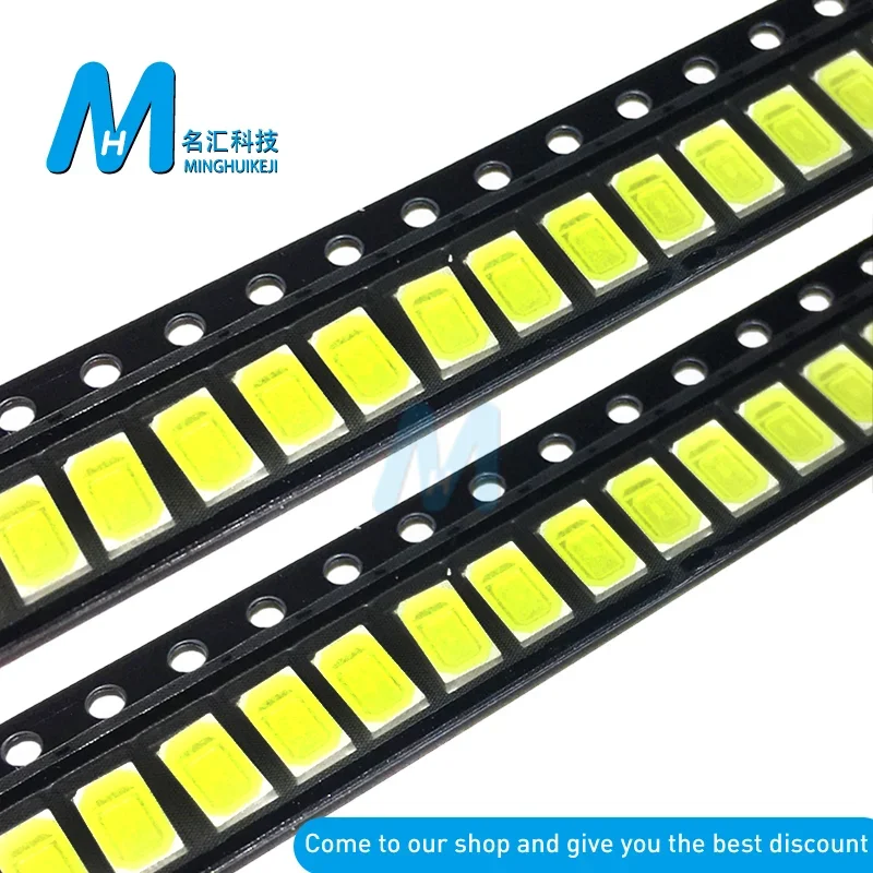 100pcs 5630/5730-CW/WW 0.5W-150Ma 50-55lm 6500K White Light SMD 5730 5630 LED 5730 diodes (3.2~3.4V)