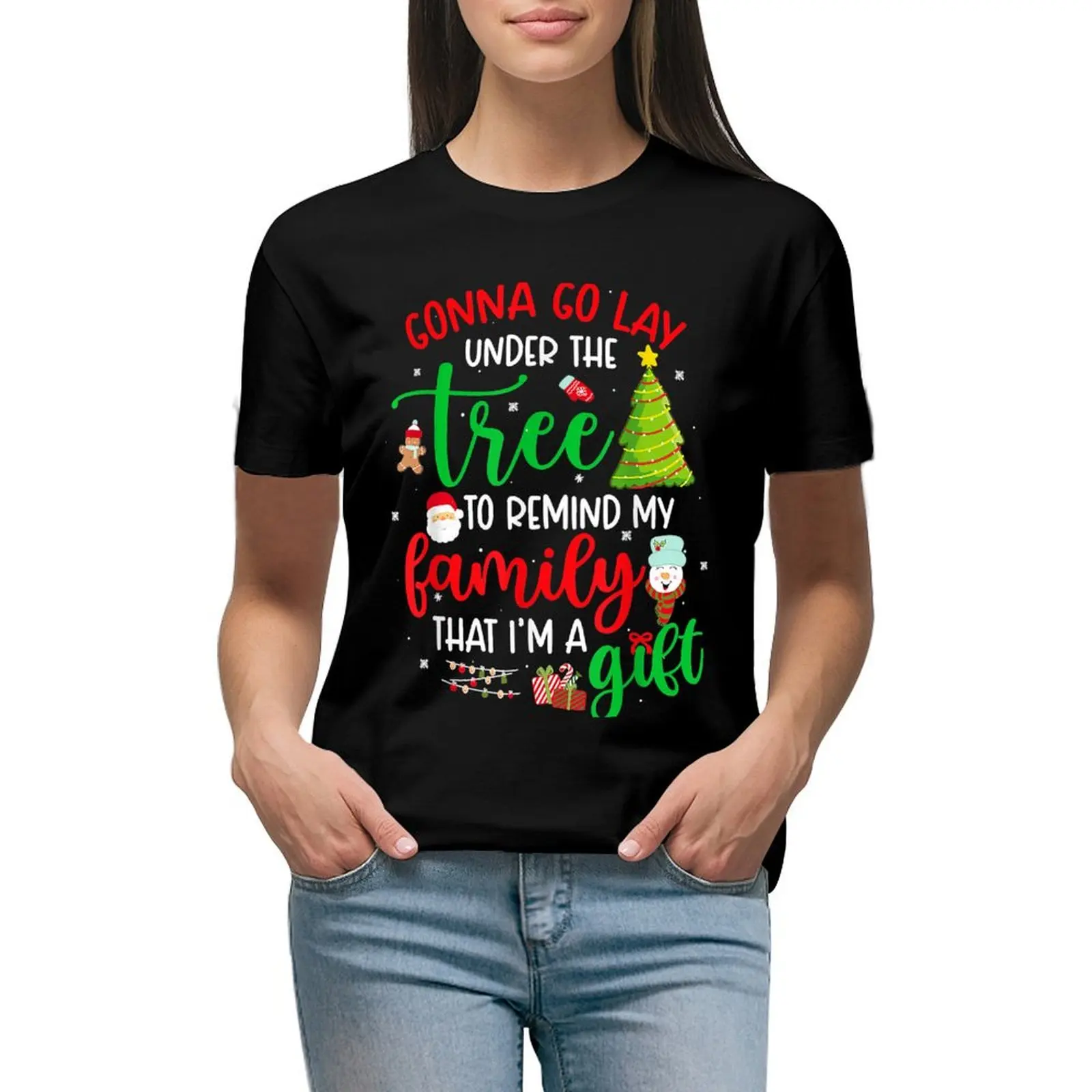 Gonna Go Lay Under Tree To Remind My Family That I'm A Funny T-shirt lady clothes t shirts for Women