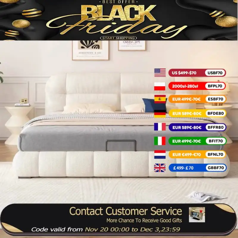 

Дизайнерский милый каркас кровати на платформе, современная двуспальная кровать принцессы для спальни, двуспальная кровать, основания королевского размера, высокая мебель для спальни Cama Dobravel