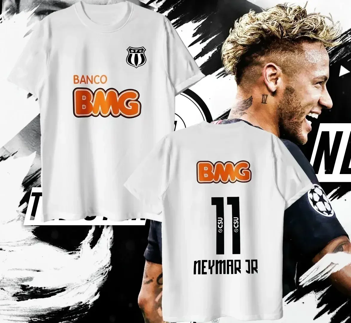 

Летняя мода Santos Family Neymar 209, винтажная футбольная майка Santos Family, классическая винтажная футбольная майка 11-12