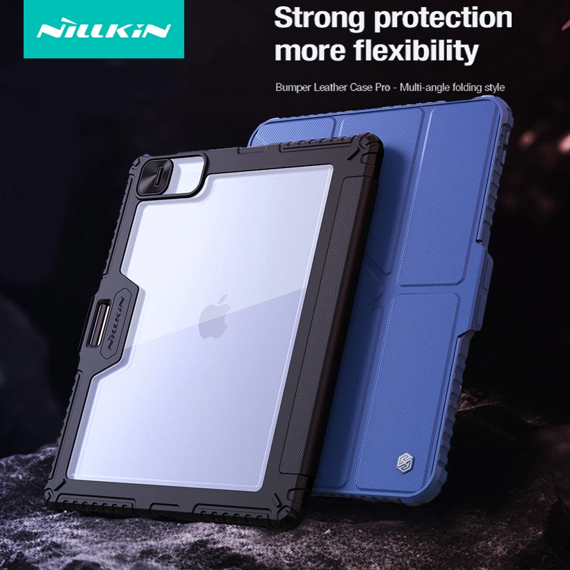 Imagem -06 - Nillkin-luxo Couro Smart Flip Tablet Capa Capa Bumper à Prova de Choque Ipad Pro 11 13 2023 m4 13