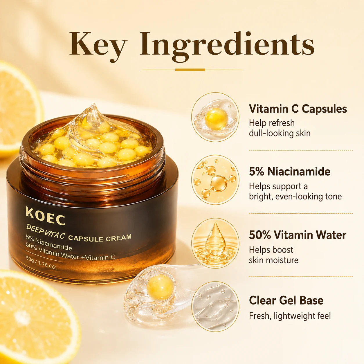 Creme em cápsulas com vitamina - Skincare Niacinamide avaliação e preço