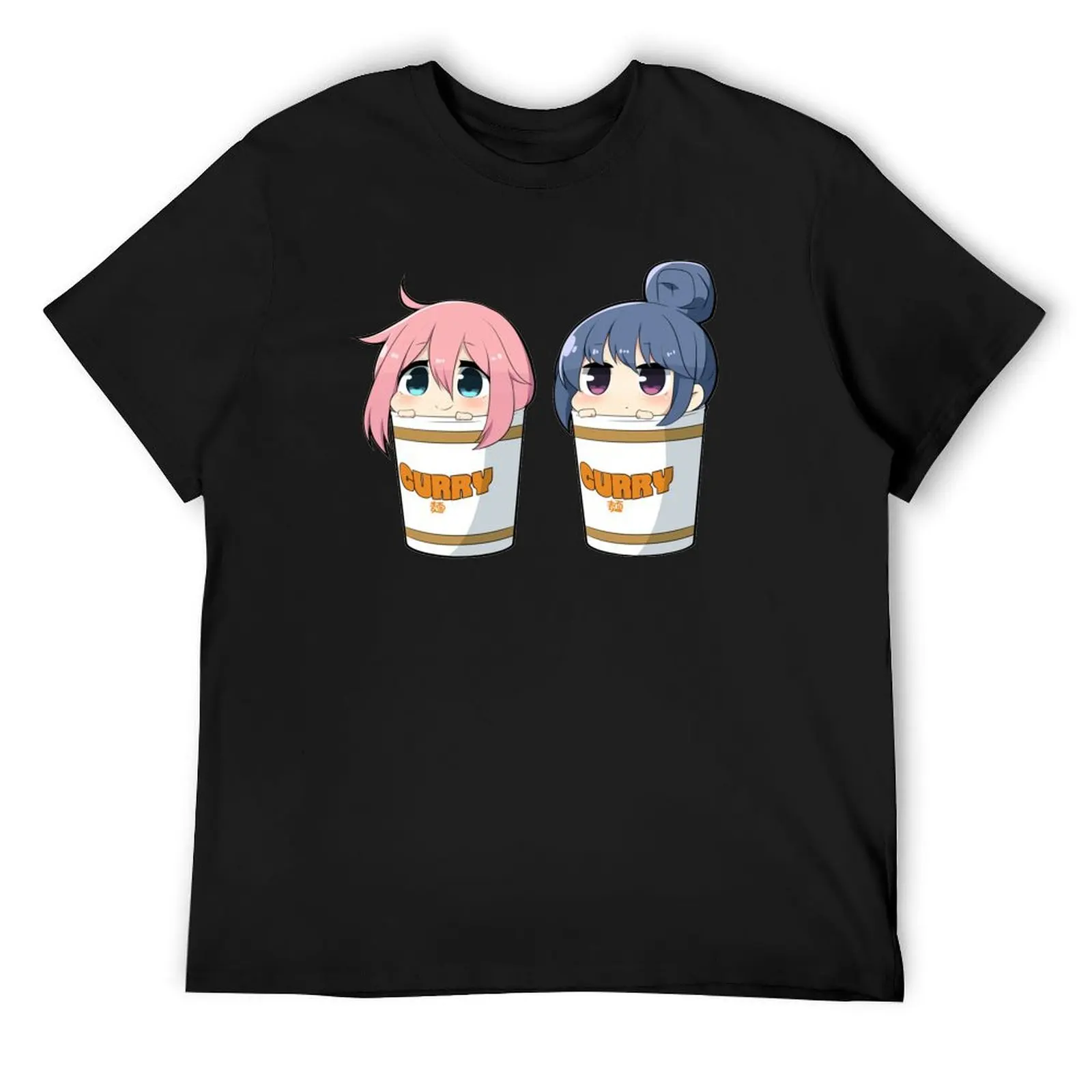 

Rin to Nadeshiko Curry - Yuru Camp (Laid-Back Camp) T-Shirt customizeds customs vintage anime shirt funny t shirts for men